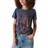 Lucky Brand Women’s Janis Joplin Classic Crew Tee(Dress Blues)