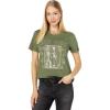 Lucky Brand Women’s Janis Joplin Classic Crew Tee(Winter Moss)