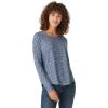 Lucky Brand Women’s Long Sleeve Crew Neck Top(Blue Multi)