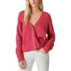 Lucky Brand Womens Women’s Cozy Cable Stitch Cardigan(Red Bud)