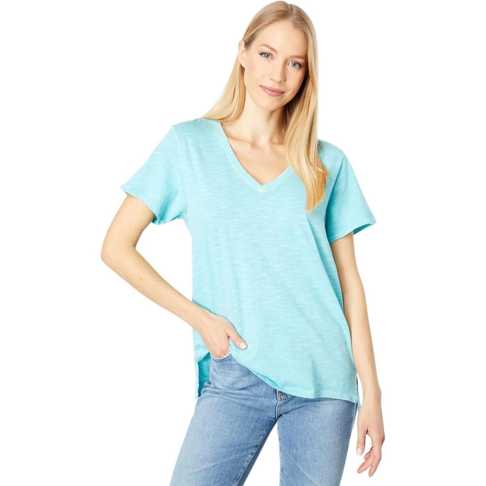 imageLucky Brand Womens Classic VNeck TeePorcelain