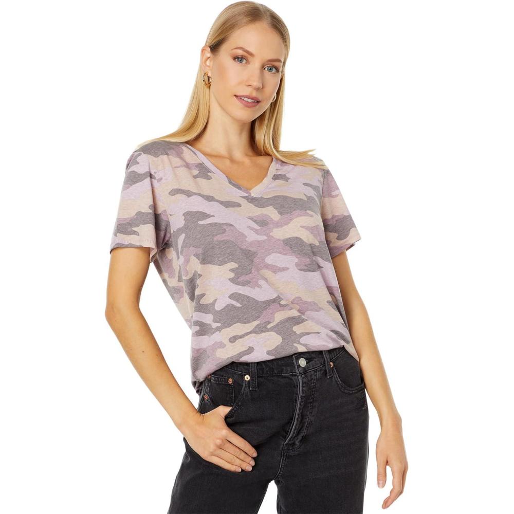 imageLucky Brand Womens Classic VNeck TeePurple Multi