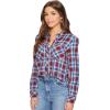 Lucky Brand Plaid Shirt in Purple Multi(Purple/Multi)