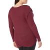 Lucky Brand Rib Ruffle Top(Tawny Port)