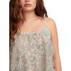 Lucky Brand Women’s Printed Asym Ruffle Cami(Egret Multi)
