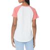Lucky Brand Women’s Sure Thing Coke Raglan Crew Tee(White/Red Combo)
