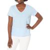 Lucky Brand Women’s Classic V-Neck Tee(Blue Bell)