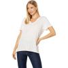Lucky Brand Women’s Classic V-Neck Tee(Cream Multi)