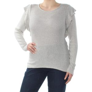 Lucky Brand Rib Ruffle Top(Heather Grey)