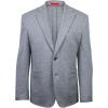 Lucky Brand Men’s Grey Solid Sport Coat, Slim Fit, Unstructured, 2-Button, Notch Collar, Patch Pockets, Side Vents