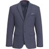 Lucky Brand Men’s Seersucker Stripe Sportcoat, Navy, Slim Fit, Unstructured, 2 Button
