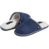 Lucky Brand Micro-Suede Memory Foam Boys Slippers – Closed Toe Plush Lined House Shoes/Kids Slippers(Navy)