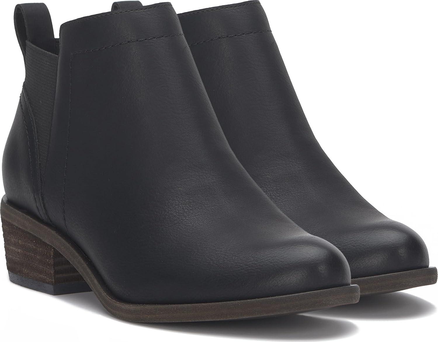 imageLucky Brand Badene Stacked Heel BootieBlackBlack