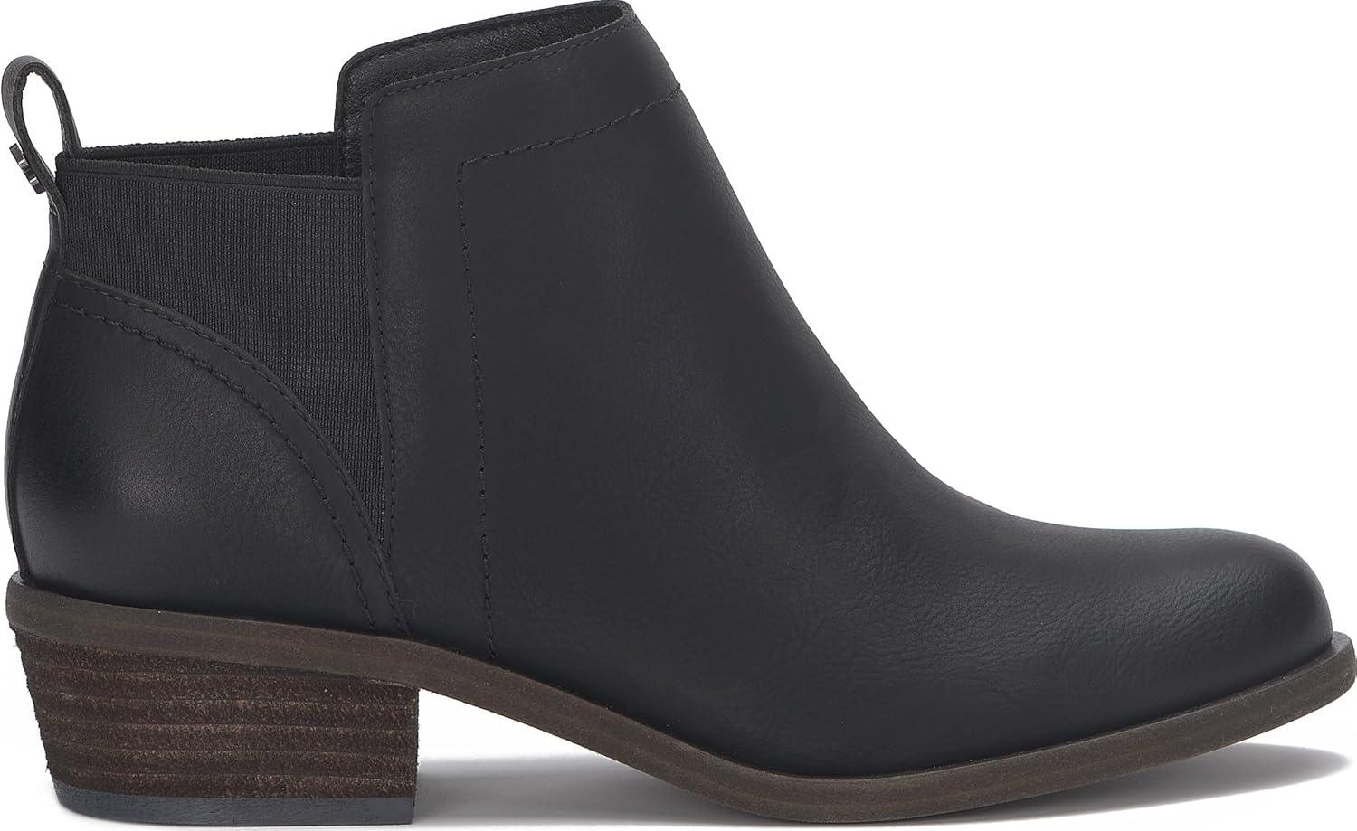 imageLucky Brand Badene Stacked Heel BootieBlackBlack