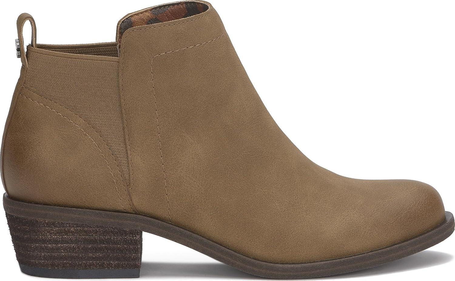 imageLucky Brand Badene Stacked Heel BootieDark NaturalDark Natural