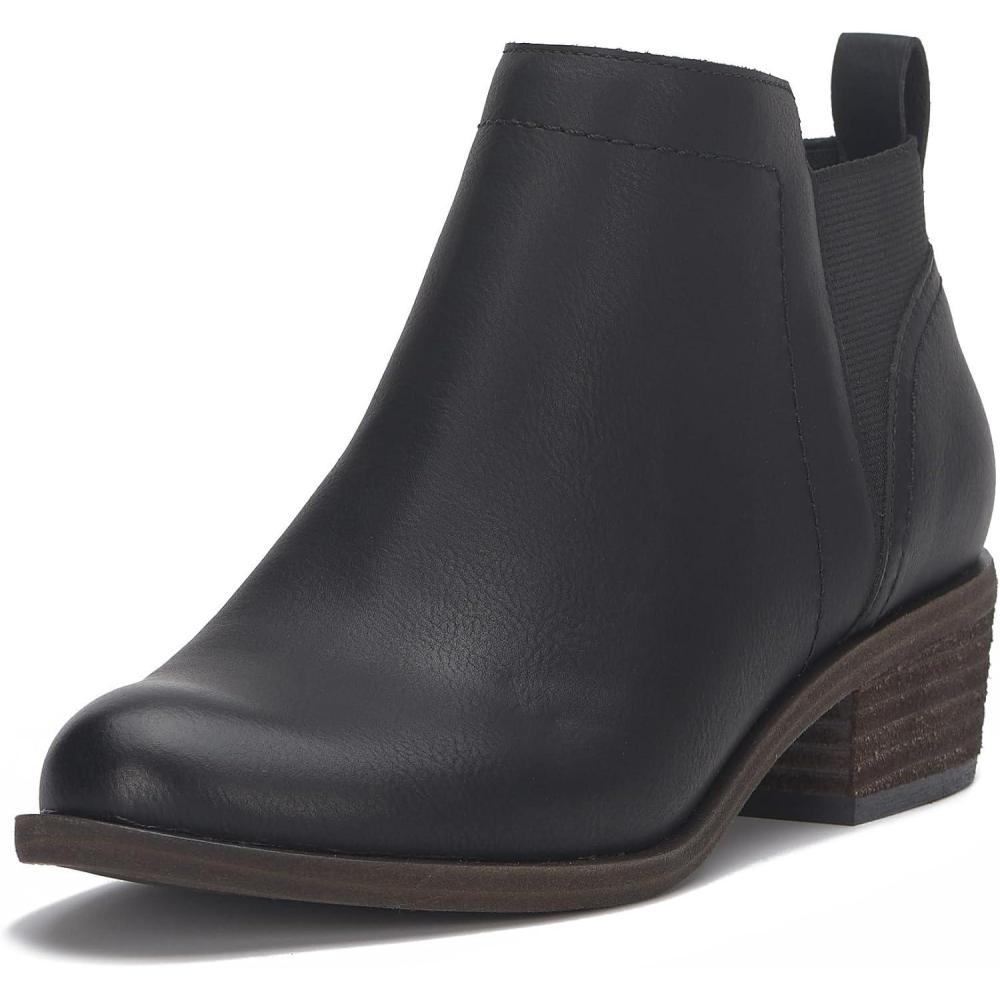 imageLucky Brand Badene Stacked Heel BootieBlackBlack