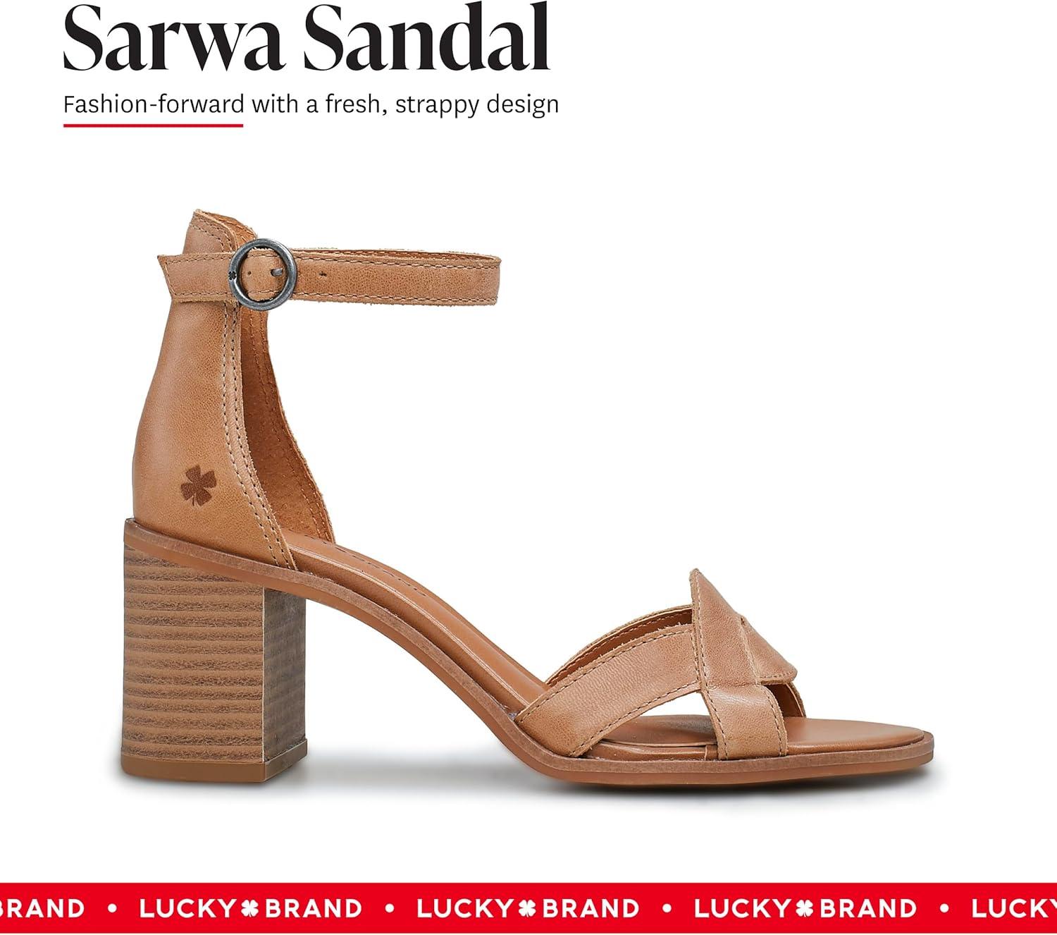 imageLucky Brand womens Sarwa Ankle Strap SandalSundried Tomato