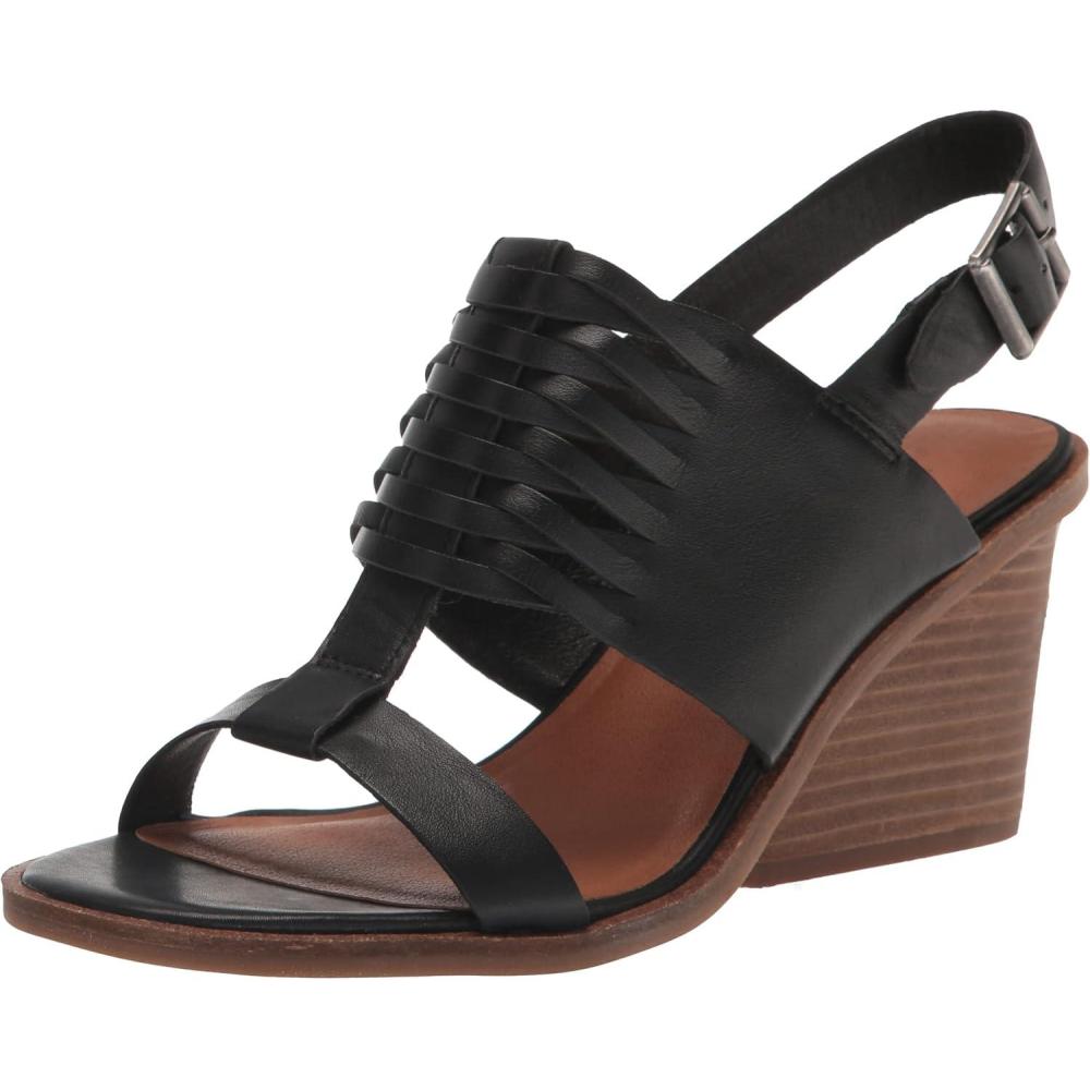 imageLucky Brand Womens Lemia Cut Out Sandal HeeledBlack