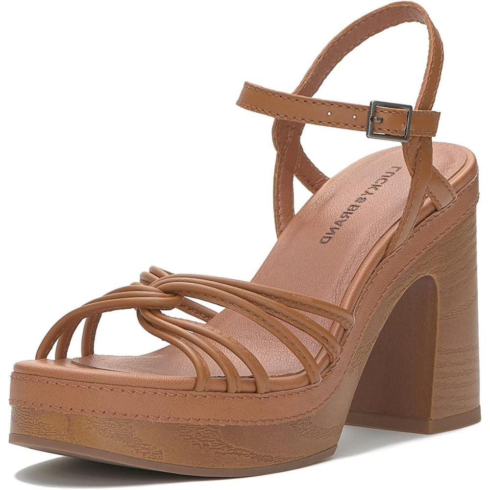 imageLucky Brand womens Ismene Strappy High Heel SandalCognac