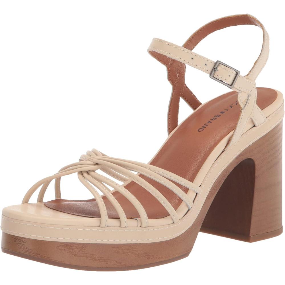 imageLucky Brand womens Ismene Strappy High Heel SandalVanilla