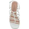Lucky Brand Women’s Bassie Strappy High Heel Sandal Heeled(Bright White)