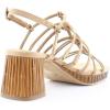 Lucky Brand Women’s Bassie Strappy High Heel Sandal Heeled(Tan)