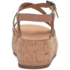 Lucky Brand Women’s Jacobean Platform Sandal Wedge(Tan)