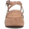 Lucky Brand Women’s Jacobean Platform Sandal Wedge(Tan)