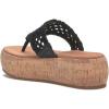 Lucky Brand Women’s Jaslene Platform Thong Sandal Wedge(Black)