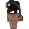 Lucky Brand Women’s Lemia Cut Out Sandal Heeled(Black)