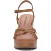 Lucky Brand womens Ismene Strappy High Heel Sandal(Cognac)