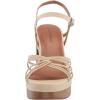 Lucky Brand womens Ismene Strappy High Heel Sandal(Vanilla)