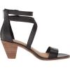Lucky Brand womens Ressia Ankle Strap Sandal(Black)