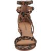 Lucky Brand womens Ressia Ankle Strap Sandal(Natural Leopard)