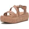 Lucky Brand Women’s Jacobean Platform Sandal Wedge(Tan)