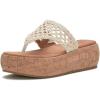Lucky Brand Women’s Jaslene Platform Thong Sandal Wedge(Natural)