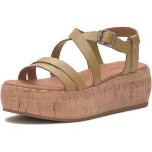 Lucky Brand Women’s Jacobean Platform Sandal Wedge(Fennel Seed)
