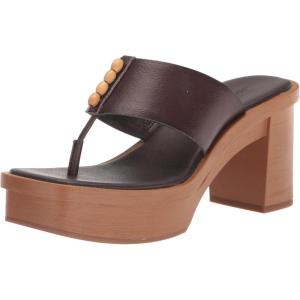 Lucky Brand Women’s Mandelina Platform Thong Sandal Heeled(Chocolate)