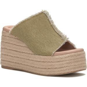 Lucky Brand Women’s Scippio Platform Wedge Sandal(Fennel Seed)