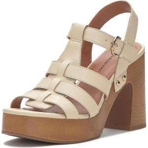 Lucky Brand womens Imana Platform High Heel Sandal(Vanilla)