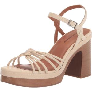 Lucky Brand womens Ismene Strappy High Heel Sandal(Vanilla)