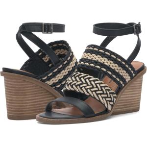 Lucky Brand womens Lissie Braided High Heel Sandal(Black Multi)