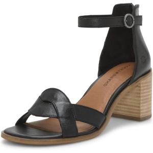 Lucky Brand womens Sarwa Ankle Strap Sandal(Black)
