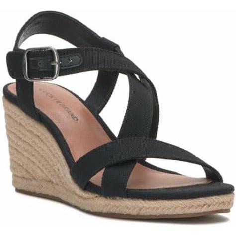 imageLucky Brand womens Mytila Espadrille Wedge SandalBlack