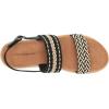 Lucky Brand Women’s Jadiel Braided Platform Sandal Wedge(Black Multi)