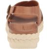 Lucky Brand Women’s Laythan Backstrap Platform Sandal Wedge(Latte)