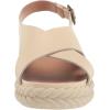 Lucky Brand Women’s Laythan Backstrap Platform Sandal Wedge(Vanilla)