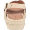 Lucky Brand Women’s Laythan Backstrap Platform Sandal Wedge(Vanilla)