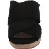 Lucky Brand Women’s Madgie Espadrille Wedge Sandal(Black)
