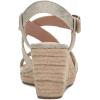 Lucky Brand womens Mytila Espadrille Wedge Sandal(Natural/Platinum)